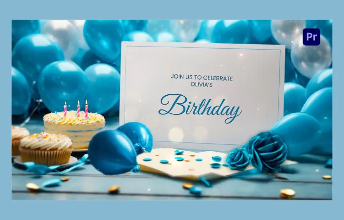 Creative Birthday Party 3D Invite Slideshow